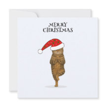Feliz Natal gato yoga 