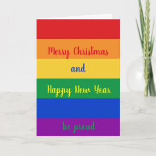 Cartão De Festividades Feliz Natal LGBTQ