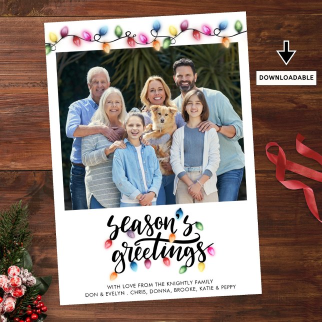 Cartão De Festividades Feliz Natal Luzes de Natal Seasons Saudações Foto (Criador carregado)