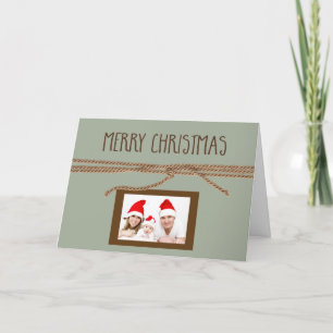 Cartão De Festividades Feliz Natal Mini Foto