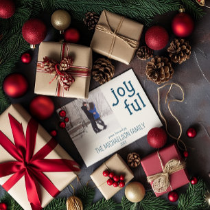 Cartão De Festividades Feliz Natal Minimalista