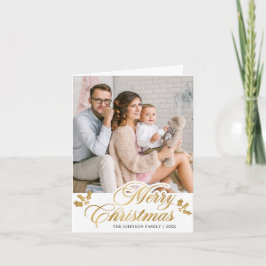 Cartão De Festividades Feliz Natal Moderno 3 FOTO Saudação