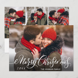 Cartão De Festividades Feliz Natal Moderno 4 FOTO Saudação