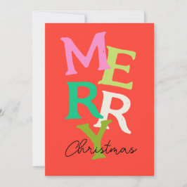 Cartão De Festividades Feliz Natal Moderno Feriado Brilhante