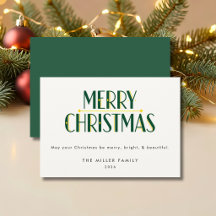 Feliz Natal Moderno Feriado Ouro Verde