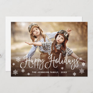 Cartão De Festividades Feliz Natal Moderno Feriados FOTO Saudação de Nata