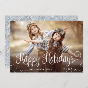 Cartão De Festividades Feliz Natal Moderno Feriados FOTO Saudação de Nata