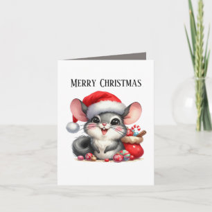 Cartão De Festividades Feliz Natal mouse adicionar mensagem