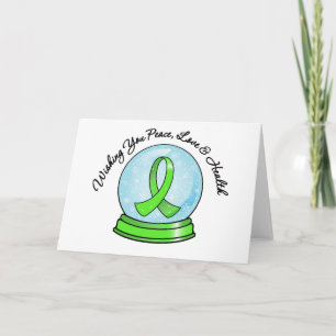 Cartão De Festividades Feliz Natal Não Hodgkins Linfoma Snowglobe