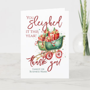 Cartão De Festividades Feliz Natal, Obrigado Voluntário Empregado