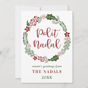 Cartão De Festividades Feliz Natal Occitano, Personalizado