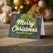 Feliz Natal País Russo Pine Wreath Wood
