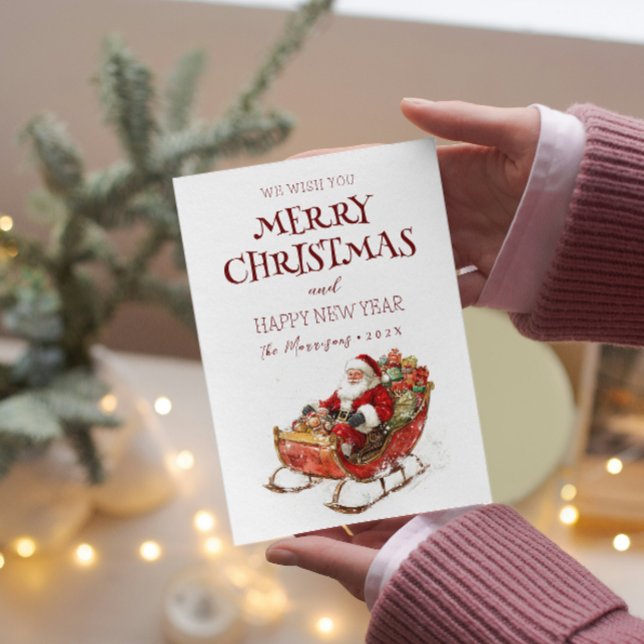 Cartão De Festividades Feliz Natal, Papais noeis Felizes anos novos (Criador carregado)