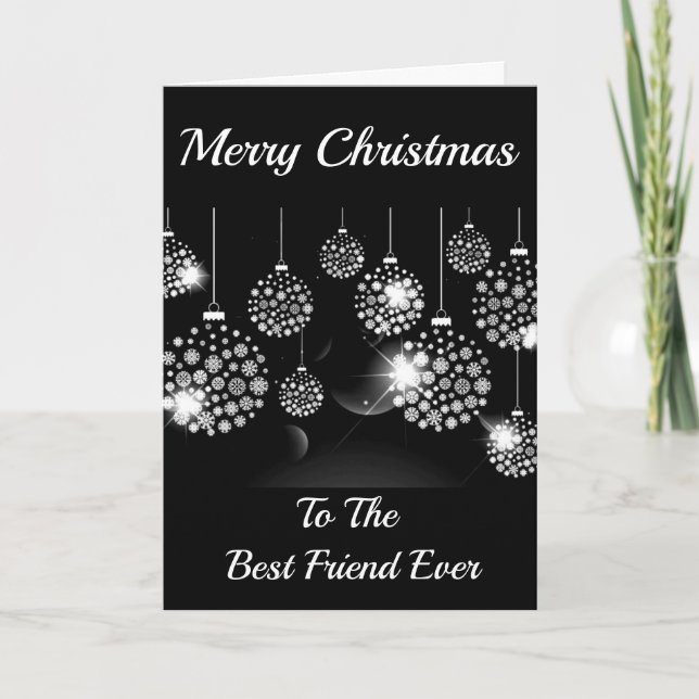 CARTÃO DE FESTIVIDADES *FELIZ NATAL* PARA MEU **MELHOR AMIGO** (Frente)