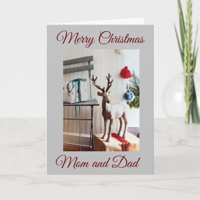 CARTÃO DE FESTIVIDADES FELIZ NATAL PARA **MEUS PAIS** (Frente)
