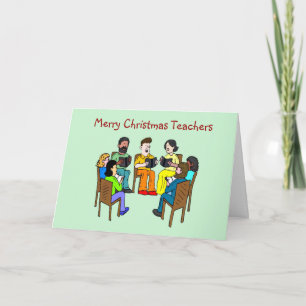 Cartão De Festividades Feliz Natal para o Natal dos professores