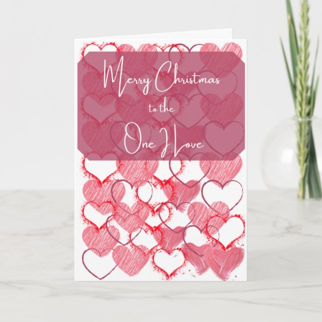 Cartão De Festividades Feliz Natal Para O Que Eu Amo (Frente)