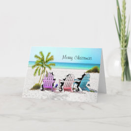 Cartão De Festividades Feliz Natal para o Tuxedo Cat