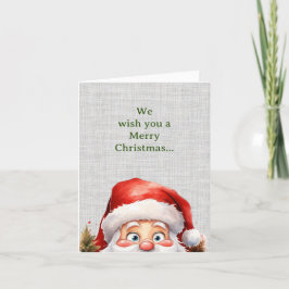 Cartão De Festividades Feliz Natal para Papais noeis Engraçados
