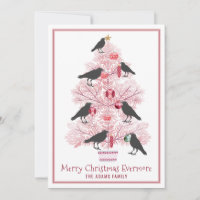 Feliz Natal para Sempre Corvo de Férias Gótico