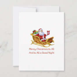 Cartão De Festividades Feliz Natal para Todos em um 