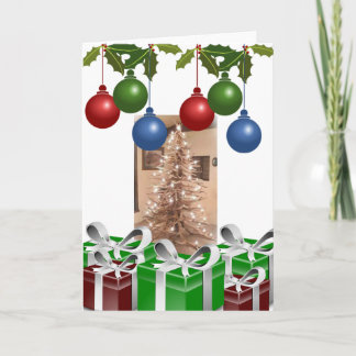 Cartão De Festividades Feliz Natal para um Vegan