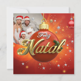 Cartão De Festividades Feliz Natal Personalizado Feliz Natal Feliz Feliz