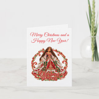 Cartão De Festividades Feliz Natal Princesa e um Feliz Ano Novo!