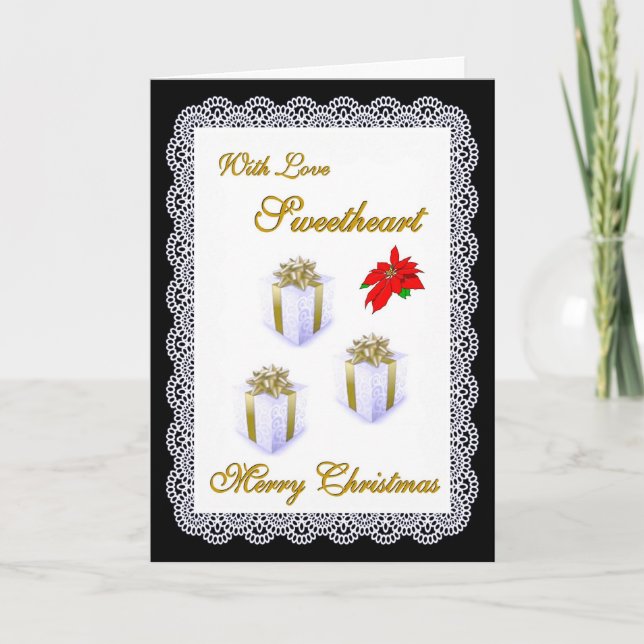 Cartão De Festividades Feliz Natal/querido (Frente)