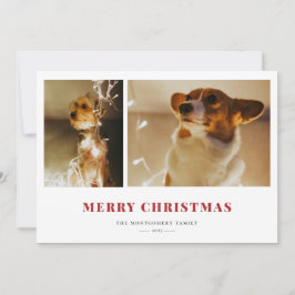 Cartão De Festividades Feliz Natal Red Fair Isle Foto