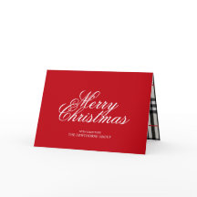 Feliz Natal Red Script Negócios 
