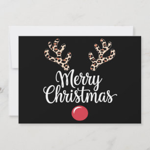 Cartão De Festividades Feliz Natal Rena de Natal Presente para Família
