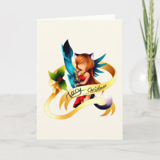 Cartão De Festividades Feliz Natal - retrato da família