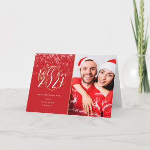 Cartão De Festividades Feliz Natal Roll De Foto No Ano Novo