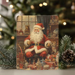 Cartão De Festividades Feliz Natal Russo Com Santa Cláusula<br><div class="desc">Celebrar o calor e o encanto da época de férias com nosso Cartão de Natal Russo. Esta carta maravilhosamente desenhada captura a essência de um Natal aconchegante e country com seu olhar e sentimento artesanais.</div>