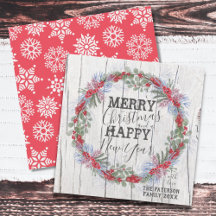 Feliz Natal Russo Farmhouse Wreath Ca