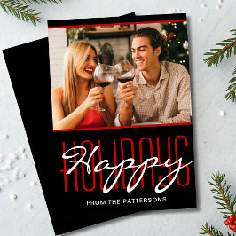 Cartão De Festividades Feliz Natal Russo Foto Personalizada