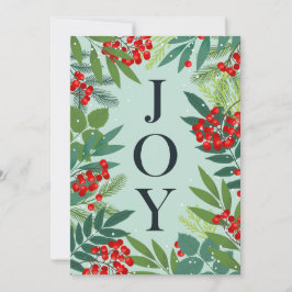 Cartão De Festividades Feliz Natal Saudação Corporativa JOY