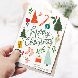 Cartão De Festividades Feliz Natal Saudações