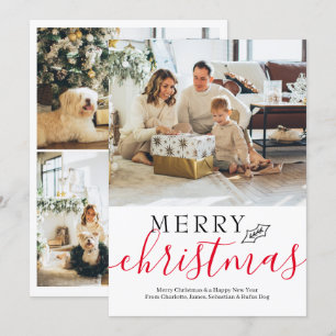 Cartão De Festividades Feliz Natal Simples Elegante Personalizado