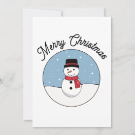 Cartão De Festividades Feliz Natal Snowman