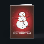 Cartão De Festividades Feliz Natal Snowman Music<br><div class="desc">Feliz Natal Snowman Música Feliz Natal Feliz Feriados Camisetas,  Sacos de Tote,  Cartões Saudáveis,  Cartões-postais,  Magnets,  Stickers e muitos outros.</div>