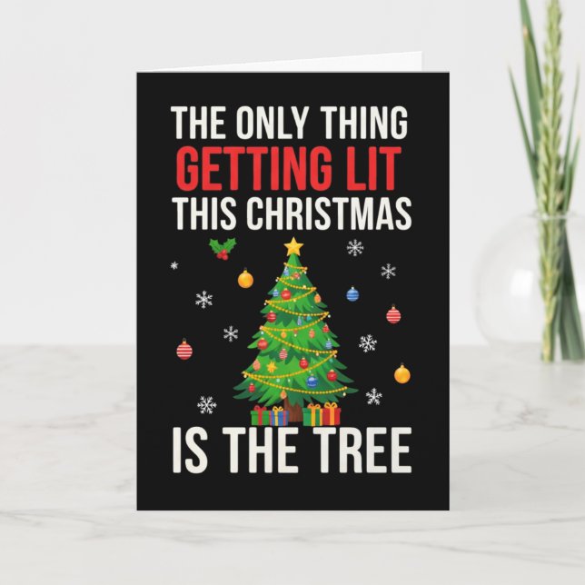 Cartão De Festividades Feliz Natal Sober (Frente)