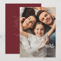 Feliz Natal Sobreposição de Texto Branco Foto Eleg