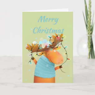 Cartão De Festividades Feliz Natal Stress Livre Diversão Humor Humor Ani