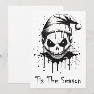 Cartão De Festividades Feliz Natal Terror Gótico Horrível