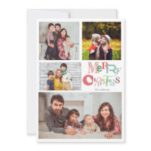 Feliz Natal Tipografia Fotografia Moderna Colagem 