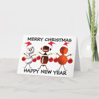 Cartão De Festividades Feliz Natal Todos os Esportes
