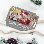 Cartão De Festividades Feliz Natal Três Fotografias Natal<br><div class="desc">Feliz feriado três cartões de Natal da família de fotos por compartilhar seus desejos com a família e amigos nesta temporada de festas. Personalize com três fotos e seu nome de família. Peça agora e compartilhe a alegria das férias e a beleza dos momentos da sua família com aqueles que...</div>