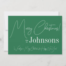 Feliz Natal Verde Moderno